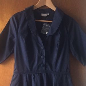 Navy Eshakti dress fun skirt and pockets!!